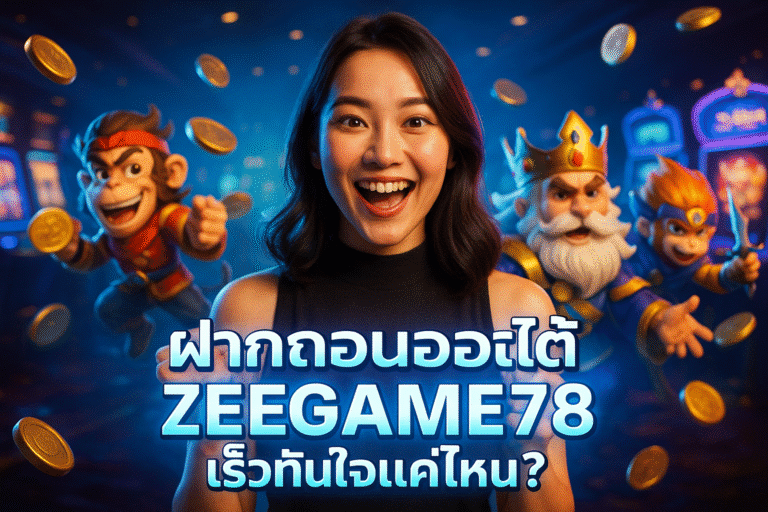 ฝากถอนออโต้ ZEEGAME78 เร็วทันใจแค่ไหน?